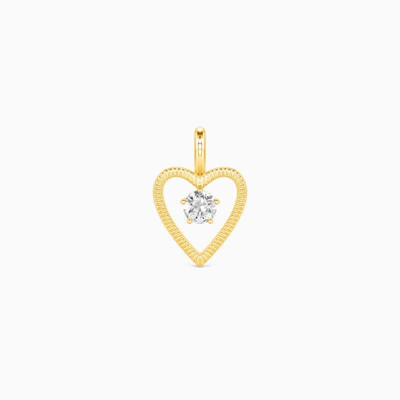 "Wholehearted" Heart Charm