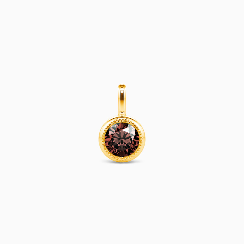 "Solen" 0,3 ct Rundschliff Zargen-Anhänger