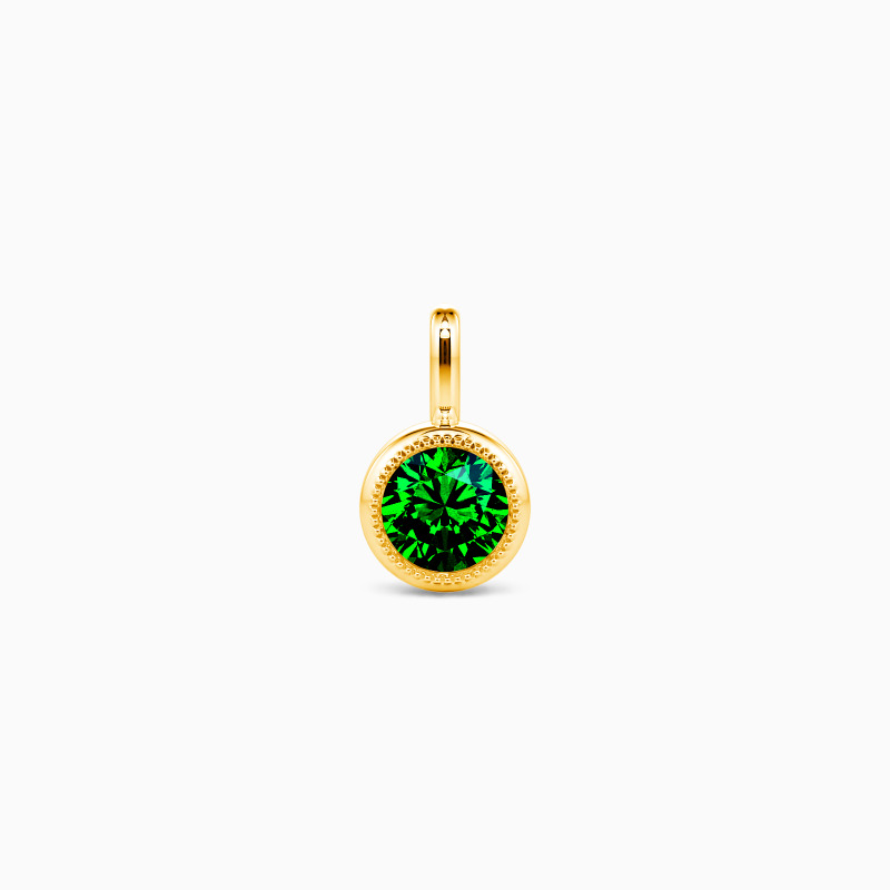 "Solen" 0,3 ct Rundschliff Zargen-Anhänger