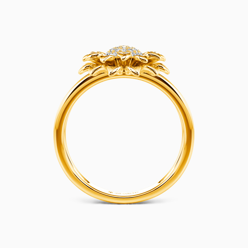 "Be Bright Sunny" Sunflower Ring