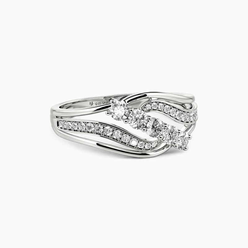 "Pour My Love on You" Classic Wedding Ring