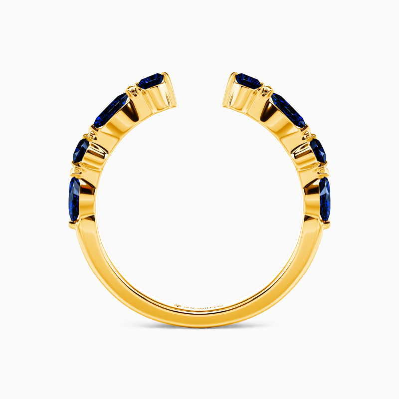 "Union Intemporelle" Alliance ouverte diamants serti clos 1,2 mm