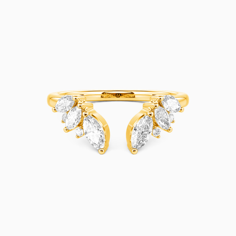 "Flourish in Love" Open Cluster Wedding Ring