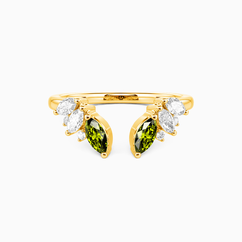 "Flourish in Love" Open Cluster Wedding Ring