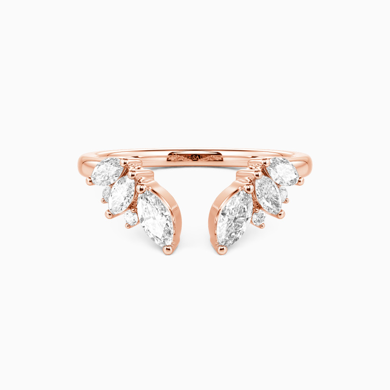 "Flourish in Love" Open Cluster Wedding Ring