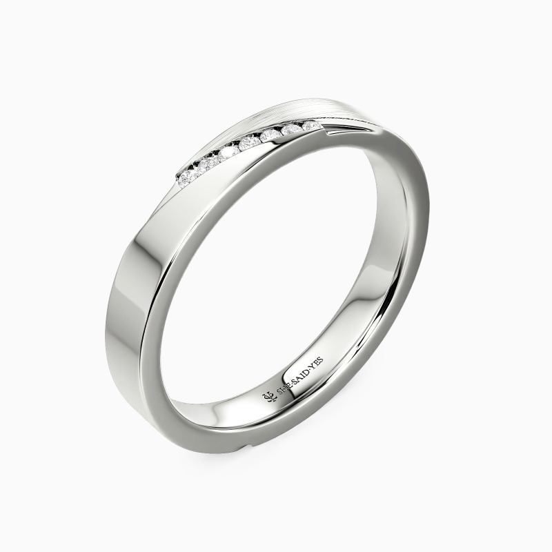 "The Quiet Between Heartbeats" Classic Wedding Band