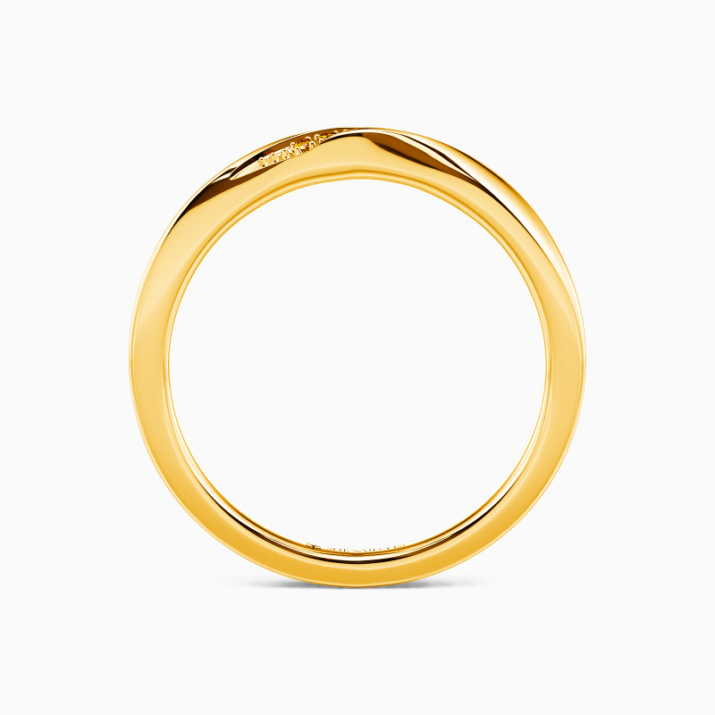 "The Day Time Stood Still" Classic Wedding Band