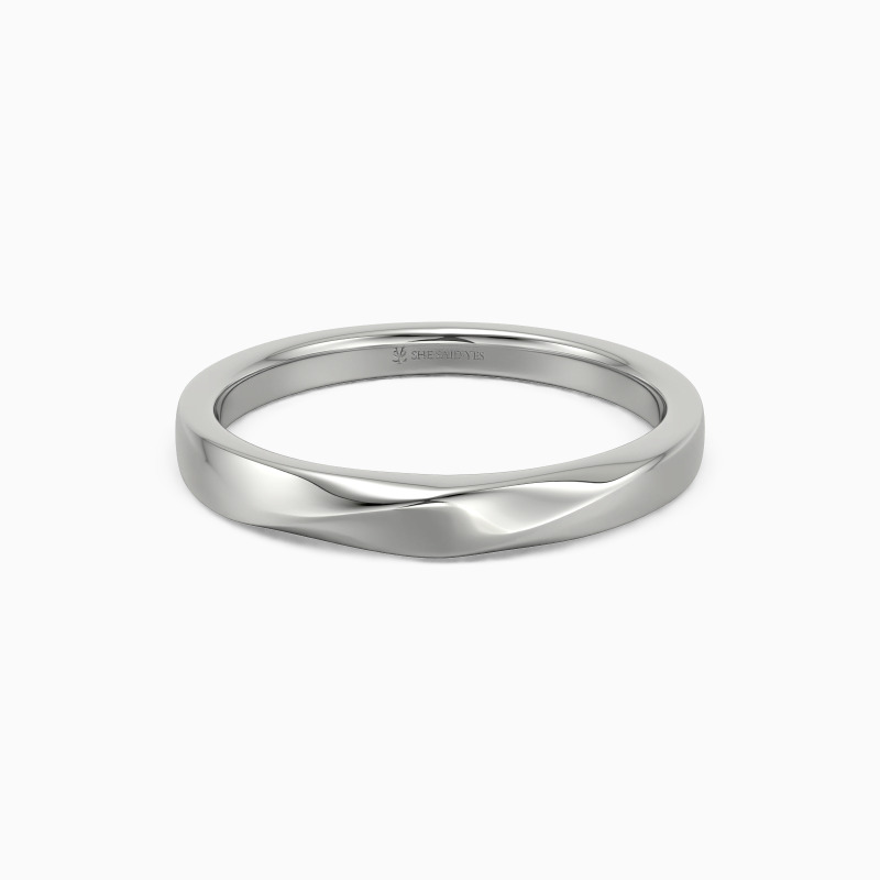 「時が止まった日」ウェーブ 結婚指輪