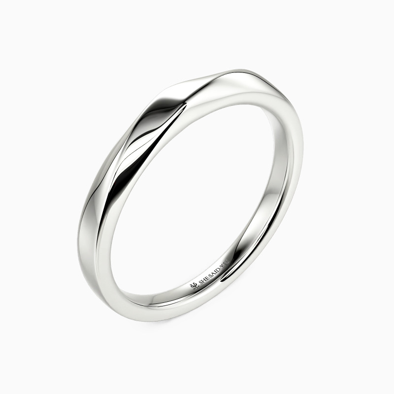 "The Day Time Stood Still" Men's Wedding Band