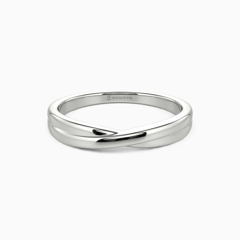 「人生の交点」結婚指輪 クロスデザイン K18