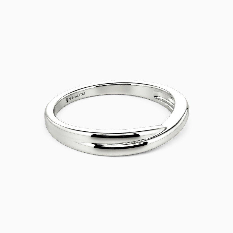 "Every Step With You" Men's Wedding Band