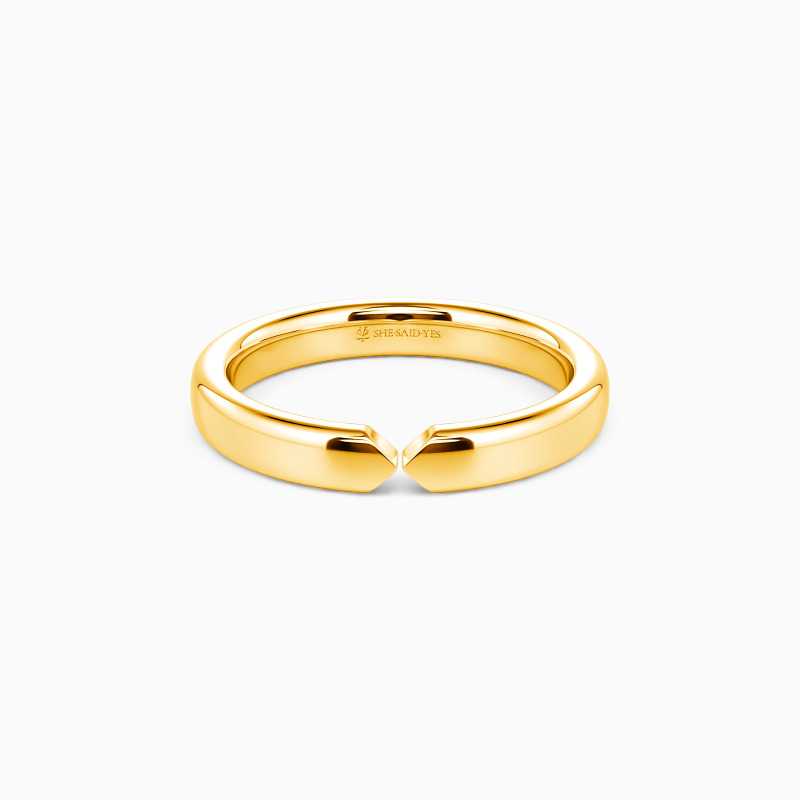 "Arrêtez Ce Moment" Bague de mariage classique