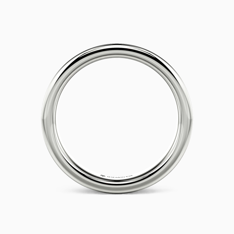 "Silhouettes of Us" Classic Wedding Band