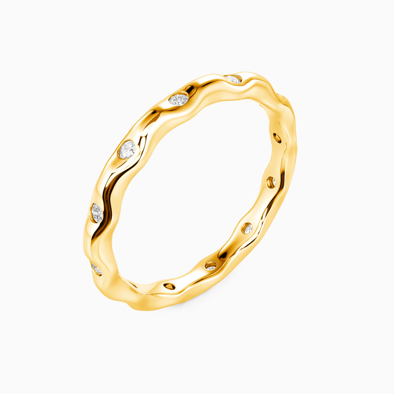"Timeless Tides" Classic Wedding Band