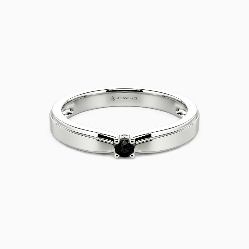 "L'Amour Ne Fane Jamais" Bague de mariage pour homme
