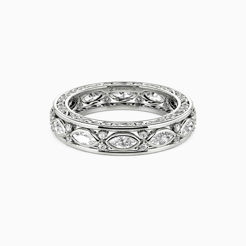 "Happy Beginning" Eternity Wedding Ring