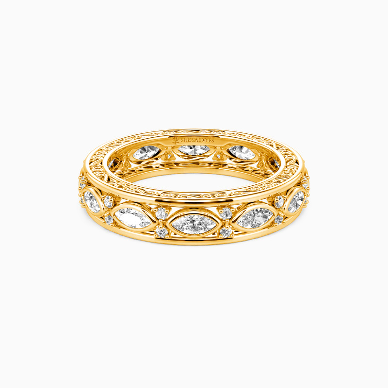 "Happy Beginning" Eternity Wedding Ring