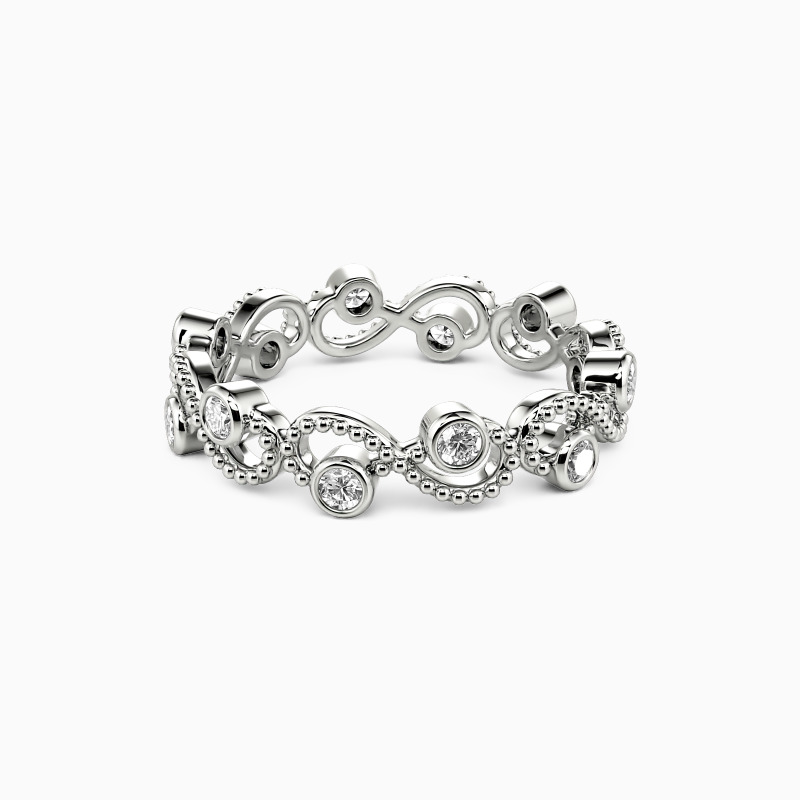 " Because of You" Stackable Wedding Ring