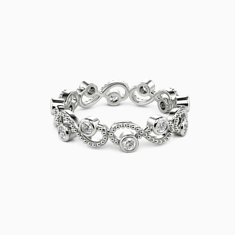 " Because of You" Stackable Wedding Ring