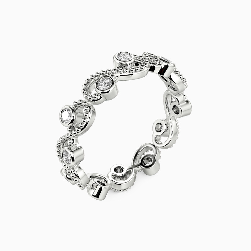 " Because of You" Stackable Wedding Ring
