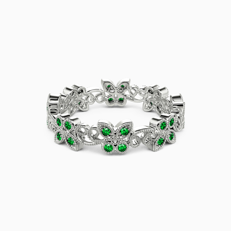 "Dancing with the Wind" Eternity Wedding Ring