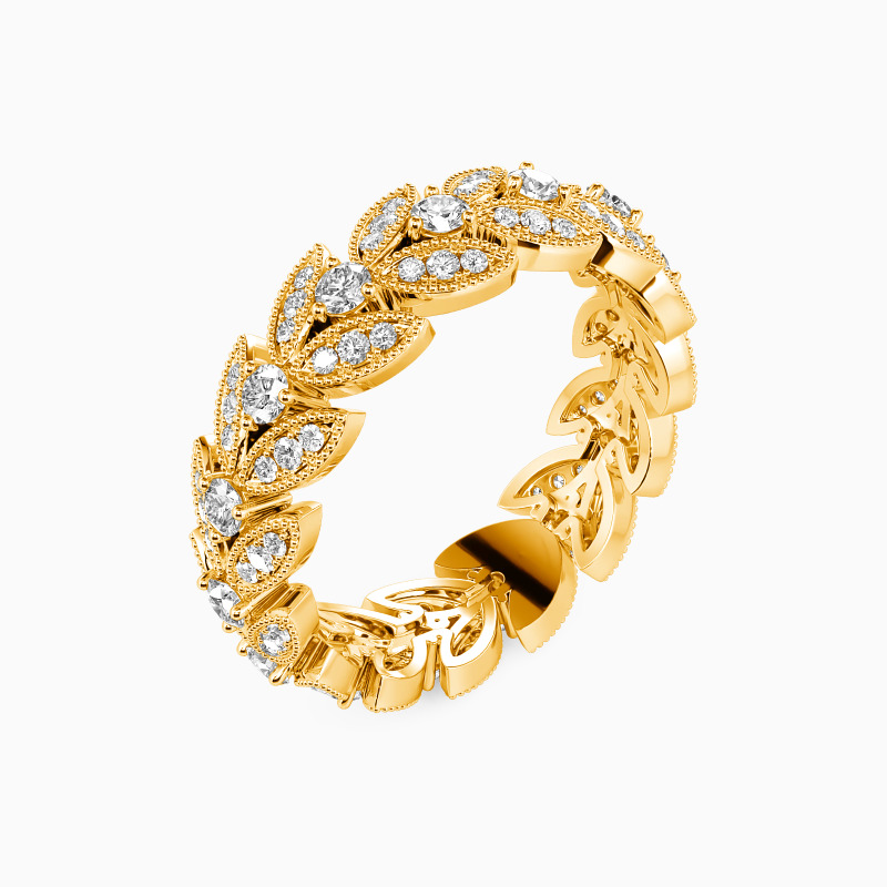 "Fragrance Of Wheat" Eternity Wedding Ring