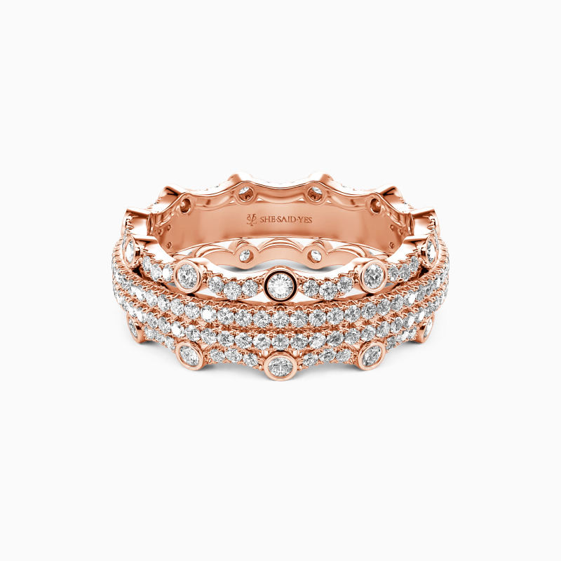 "Parpadeo de Luz" Anillo de Boda Eternidad
