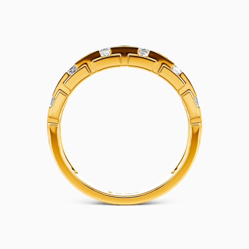 "You And Me" Channel Set Men's Wedding Ring