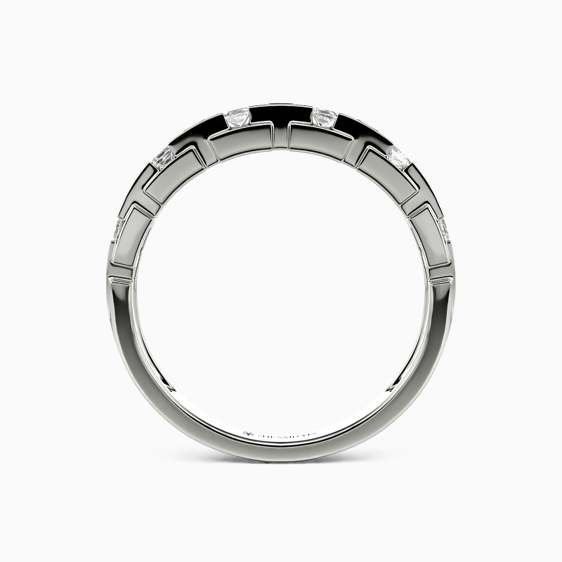"You And Me" Channel Set Men's Wedding Ring