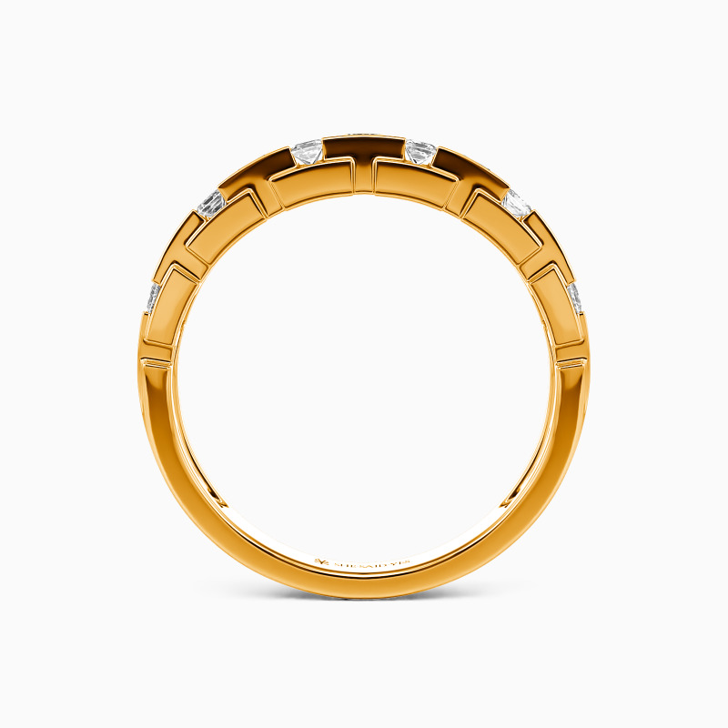 "You And Me" Channel Set Men's Wedding Ring