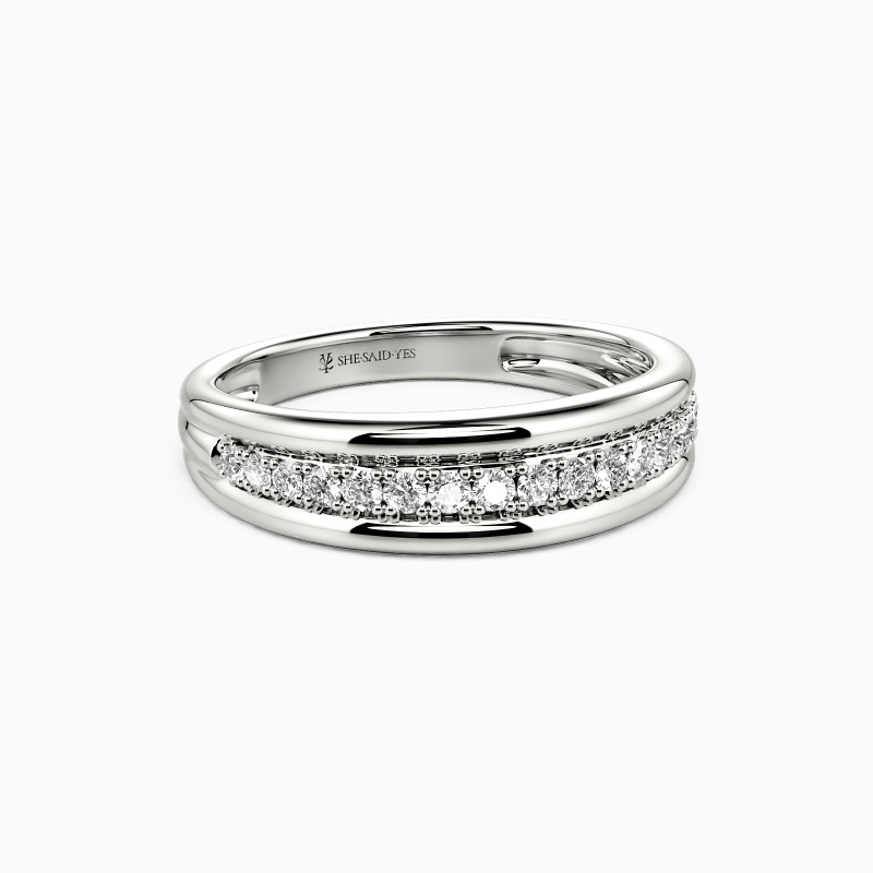 "Forever Together" Channel Set Men's Wedding Ring
