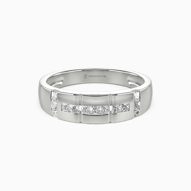 "My Galaxy" Pave Set Men's Wedding Ring