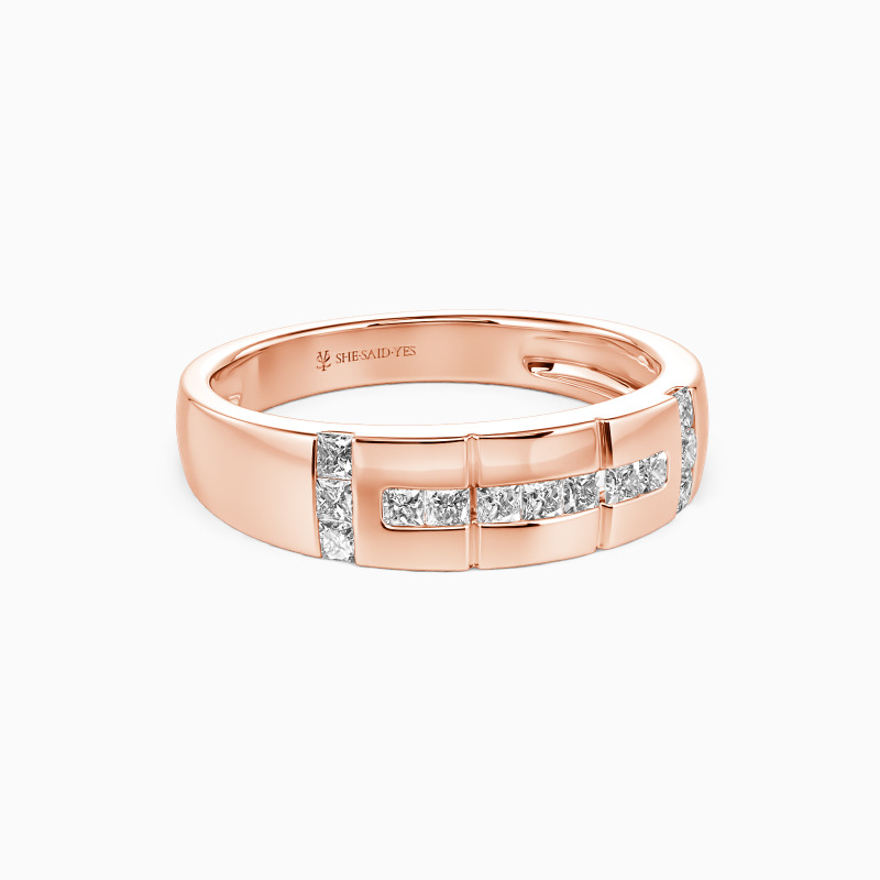"My Galaxy" Pave Set Men's Wedding Ring