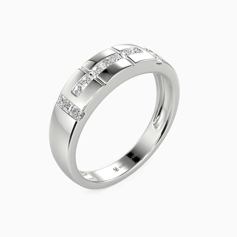 "My Galaxy" Pave Set Men's Wedding Ring
