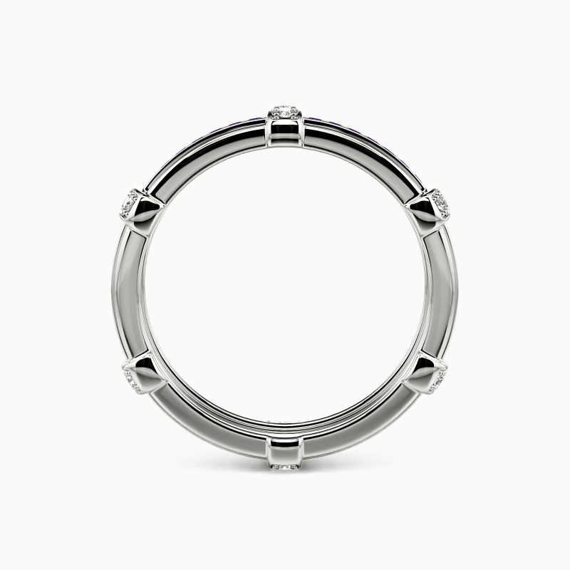 "Love Knot" Pave Set Men's Wedding Ring