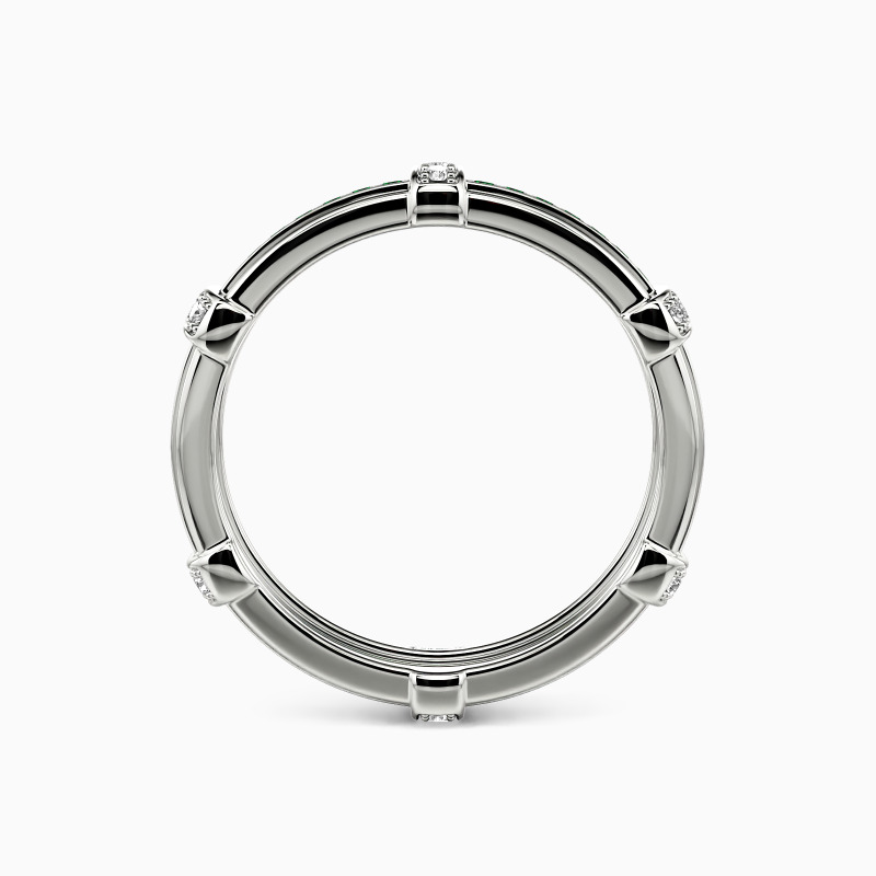 "Love Knot" Pave Set Men's Wedding Ring