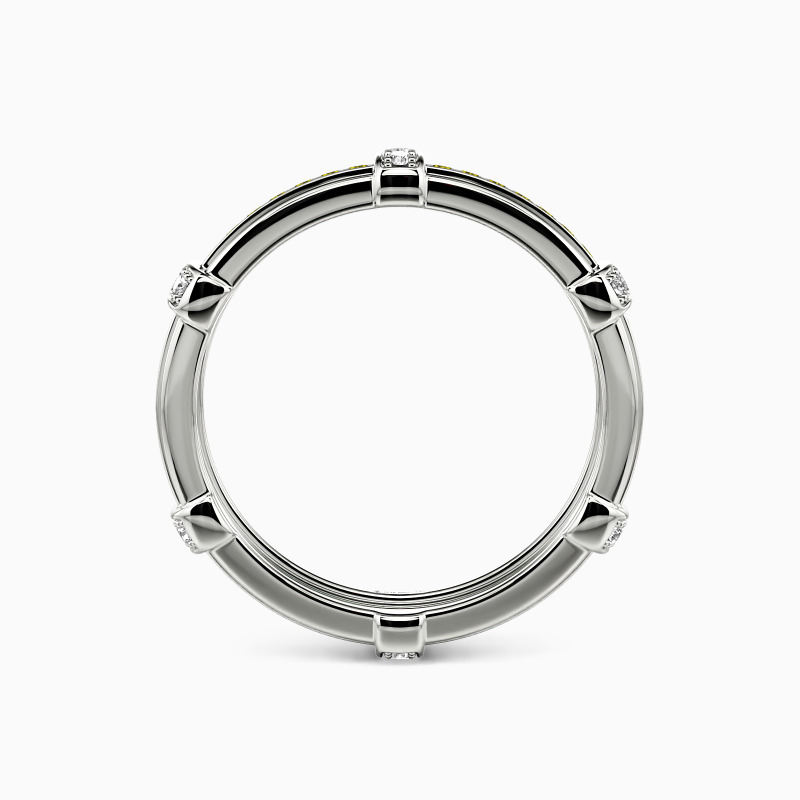 "Love Knot" Pave Set Men's Wedding Ring