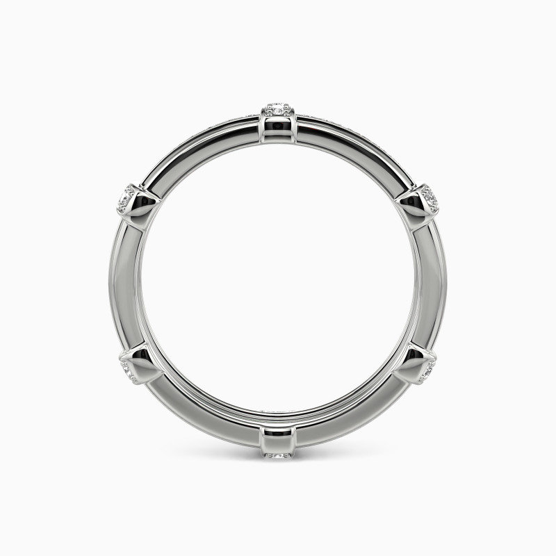 "Love Knot" Pave Set Men's Wedding Ring