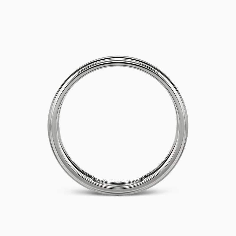 "Happy Times" Matte Brushed Men's Wedding Ring