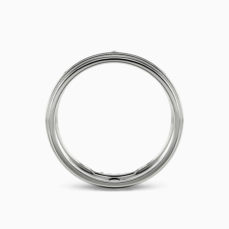 "You And Gentleness" Channel Set Men's Wedding Ring