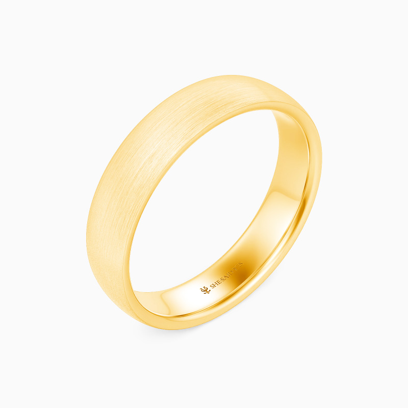"Endless Waiting" Matte Brushed Men's Wedding Ring