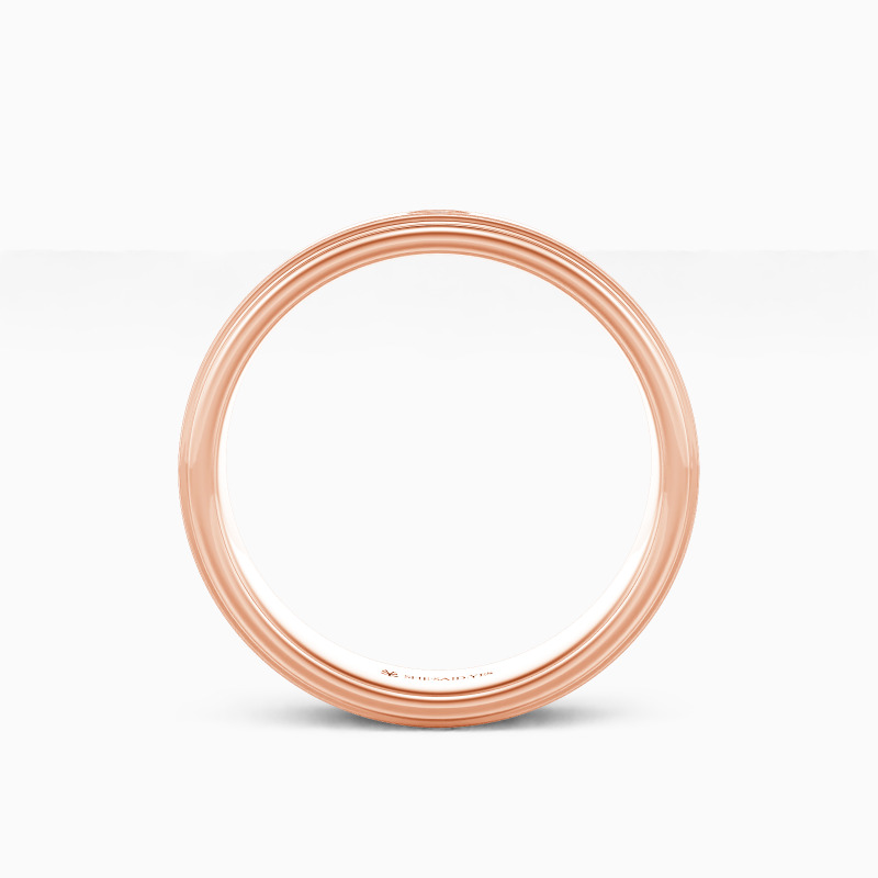 "Firm Commitment" Matte Brushed Men's Wedding Ring