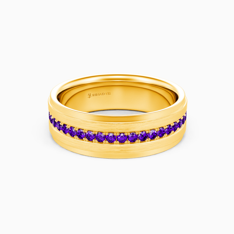 "Jenseits der Zeit" Matt gebürsteter Herren-Hochzeitsring