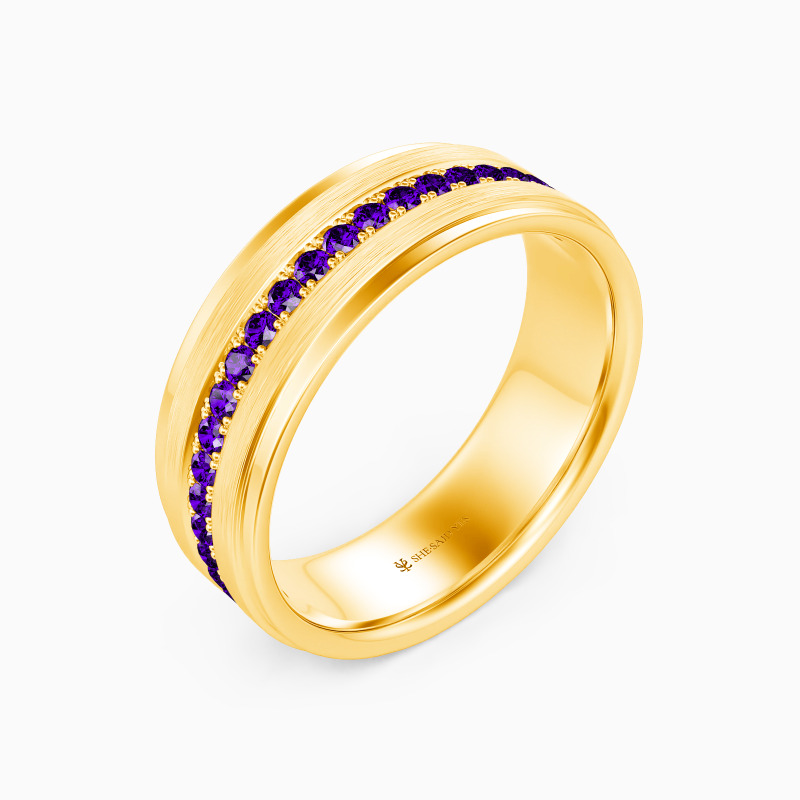 "Jenseits der Zeit" Matt gebürsteter Herren-Hochzeitsring