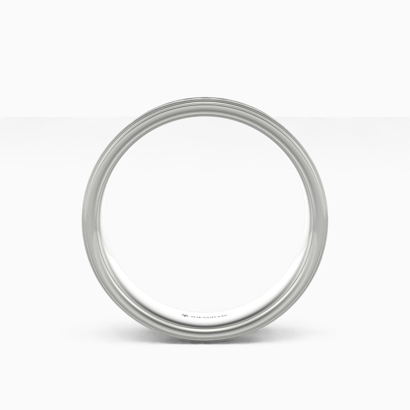 "Beyond The Time" Matte Brushed Men's Wedding Ring