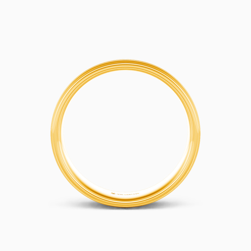 "Forever Be Yours" Matte Step Edge Men's Wedding Ring