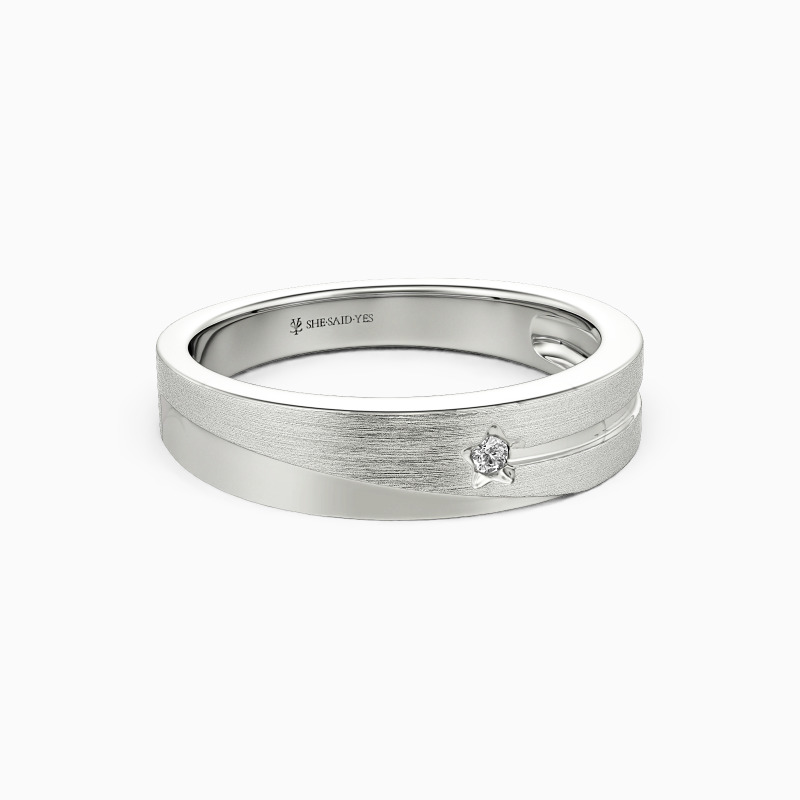 "Orbiting Love" Men's Wedding Ring