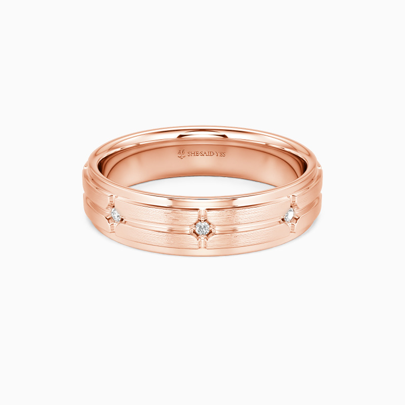 "My Silent Guardian" Matte Brushed Men's Wedding Ring