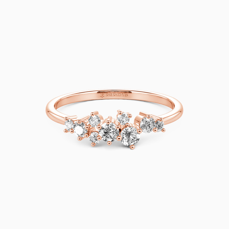 "Pour toujours" Bague délicate empilable