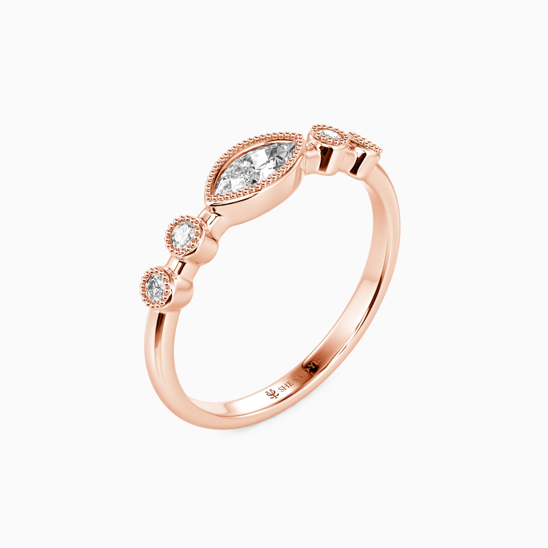 "Best Love"  Stackable Dainty Ring